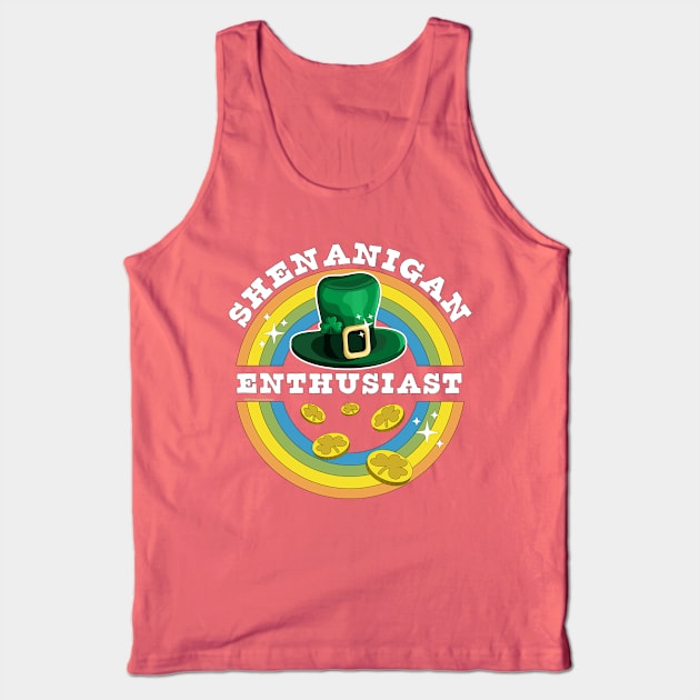 Shenanigan Enthusiast St Patrick's Day Funny Tank Top by OrangeMonkeyArt